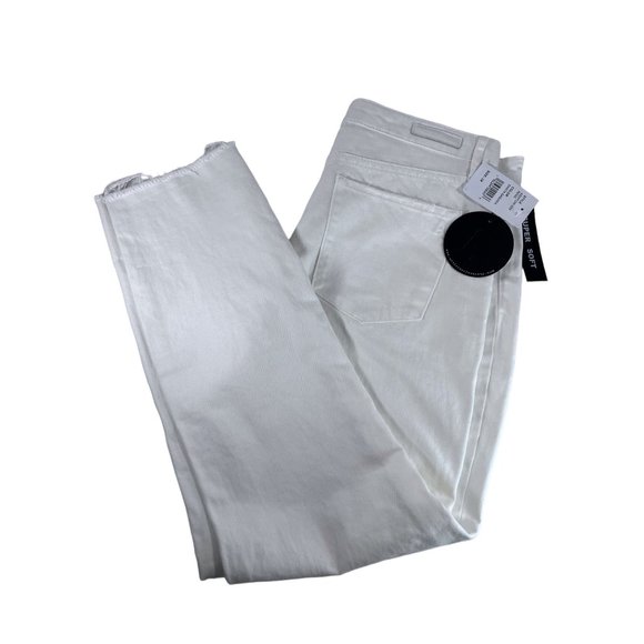 Articles of Society Jeans Rene High Rise Straight Leg Taper White Distressed 28” - Picture 6 of 12